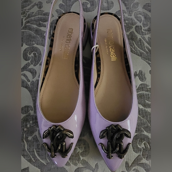 New Authentic Roberto Cavalli Slingback Shoes - Picture 2 of 12